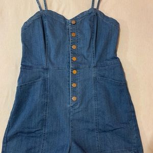 Denim Romper